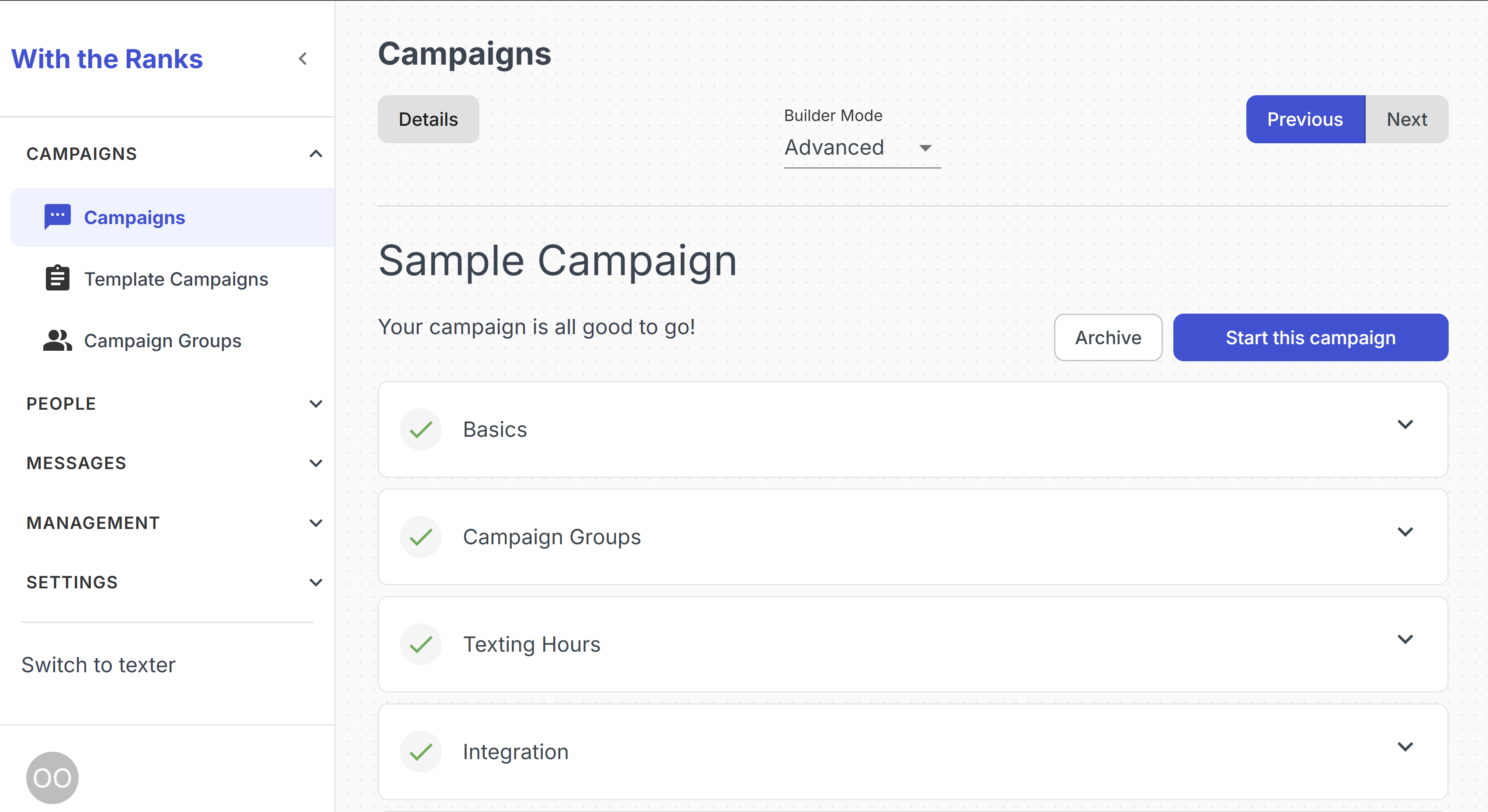Spoke interface preview